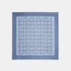 Foulard carré en soie à imprimé texturé emblématique