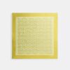 Foulard carré en soie à imprimé texturé emblématique