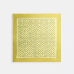 Foulard carré en soie à imprimé texturé emblématique
