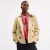 Foulard carré en soie à imprimé texturé emblématique