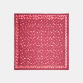 Foulard carré en soie à l’imprimé « Rose Meadow » emblématique