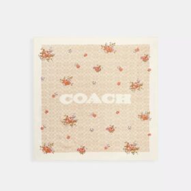 Foulard carré en soie à l’imprimé « Spring Blossom » emblématique