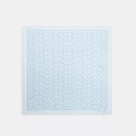 Foulard carré en soie Signature format géant