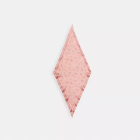 Foulard en soie à imprimé floral « Tossed » en losanges