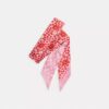 Foulard fin en soie à imprimé floral « Country Club »