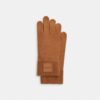 Gants techniques en tricot avec empiècement en caoutchouc