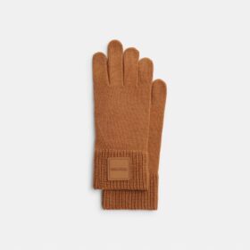 Gants techniques en tricot avec empiècement en caoutchouc