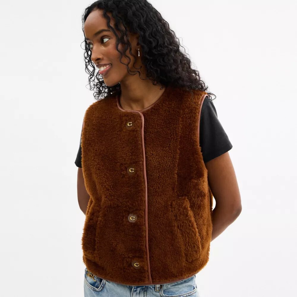 Gilet en peau de mouton