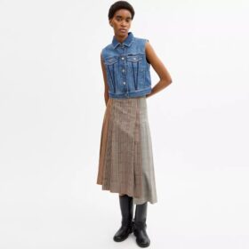 Gilets de travail en denim rétréci