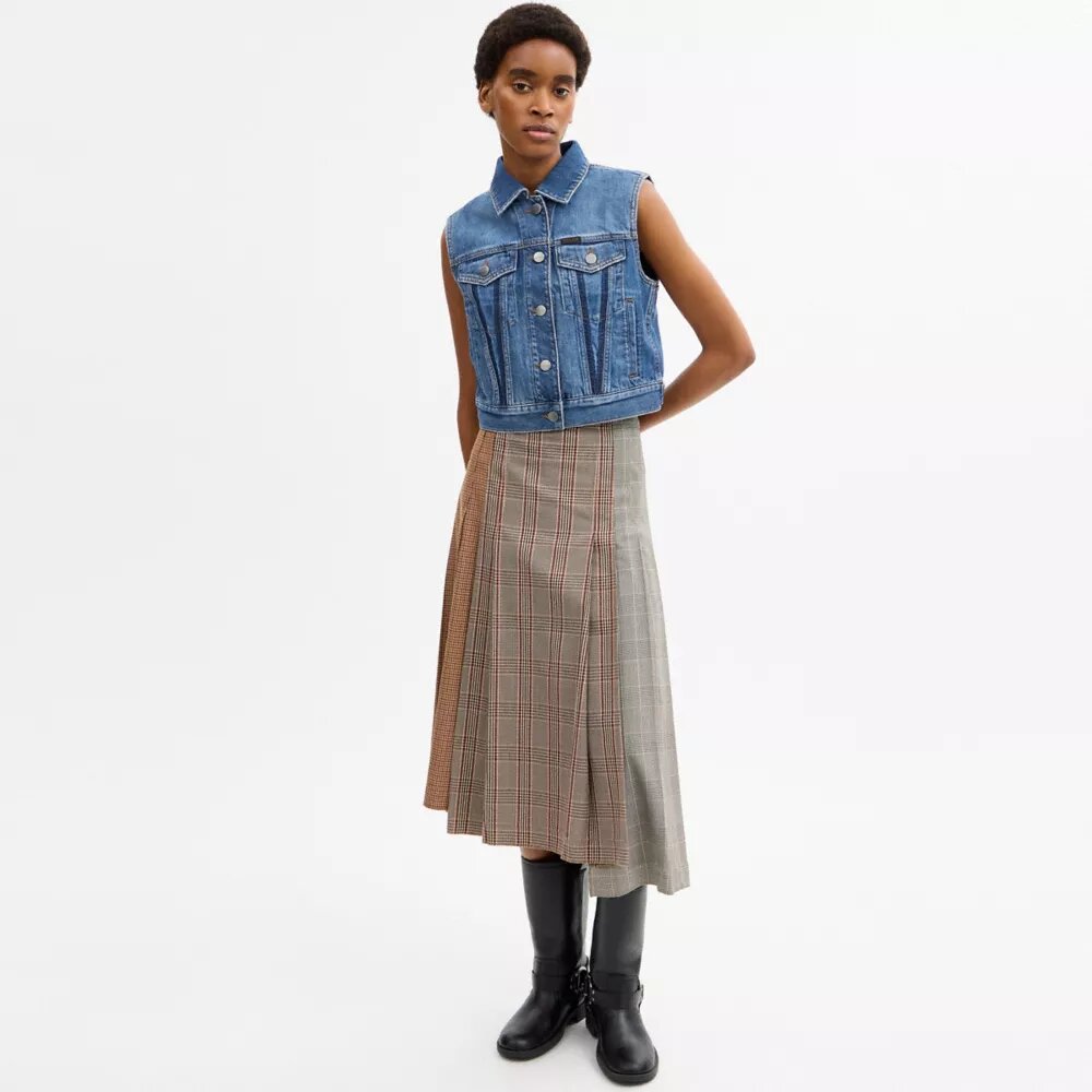 Gilets de travail en denim rétréci