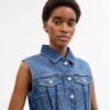 Gilets de travail en denim rétréci