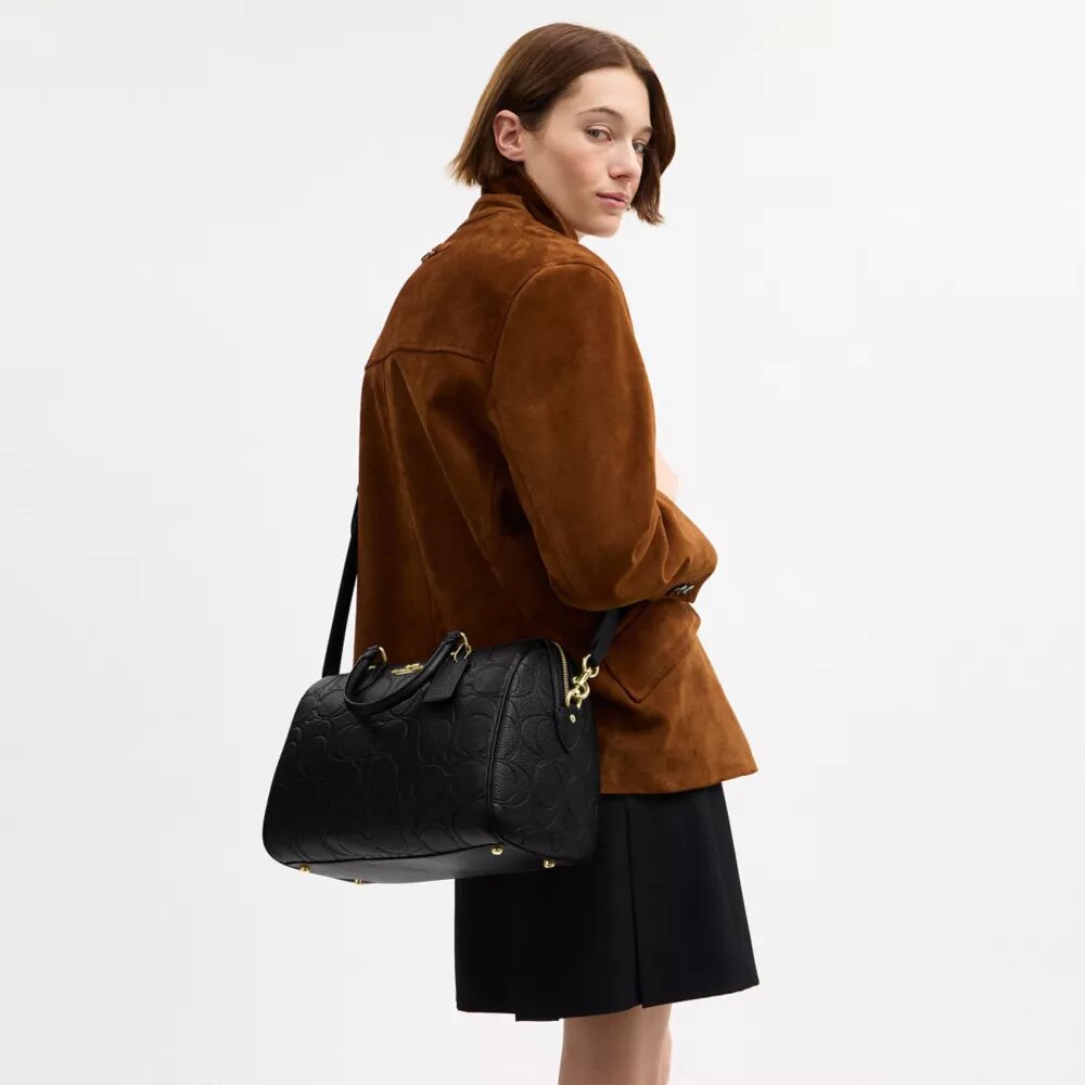 Grand sac cartable Rowan en cuir emblématique