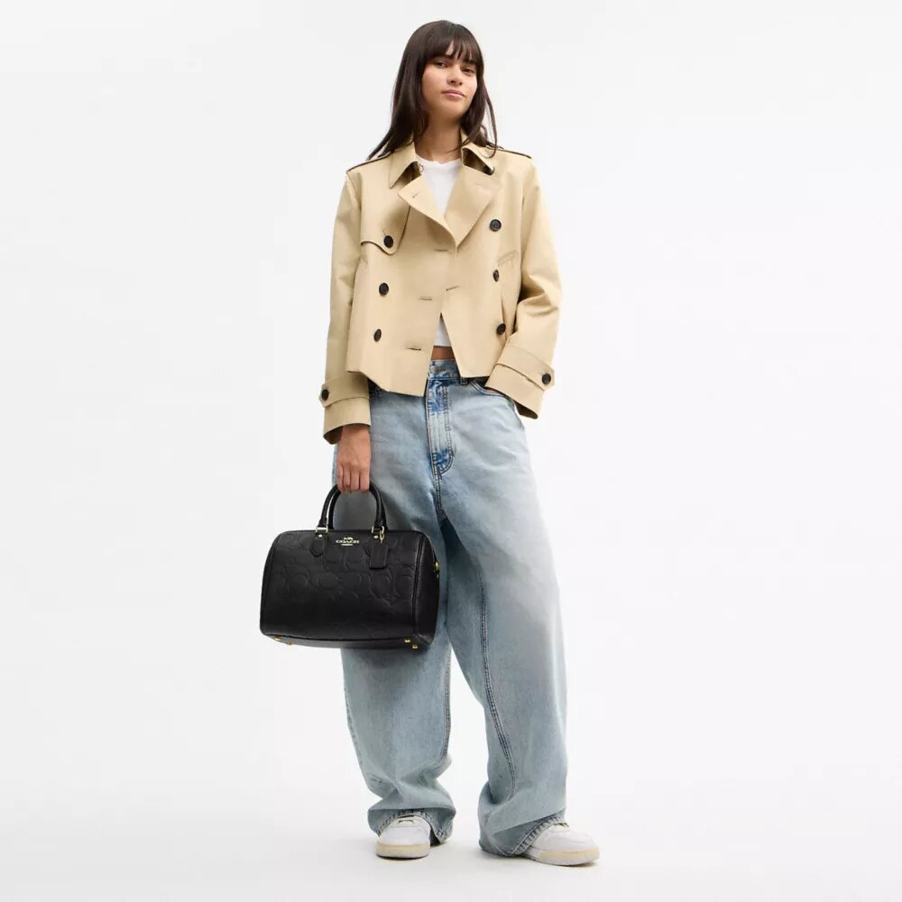 Grand sac cartable Rowan en cuir emblématique