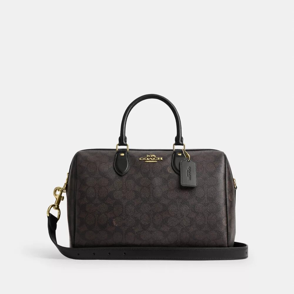 Grand sac cartable Rowan en Signature Canvas