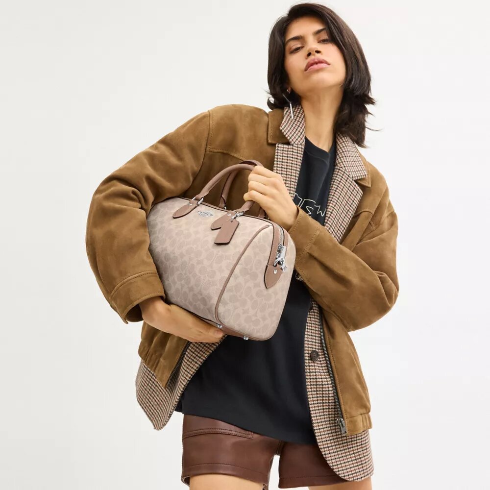 Grand sac cartable Rowan en Signature Canvas