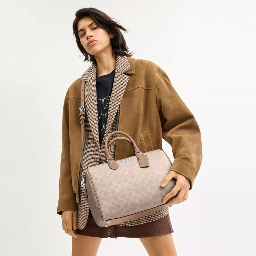 Grand sac cartable Rowan en Signature Canvas