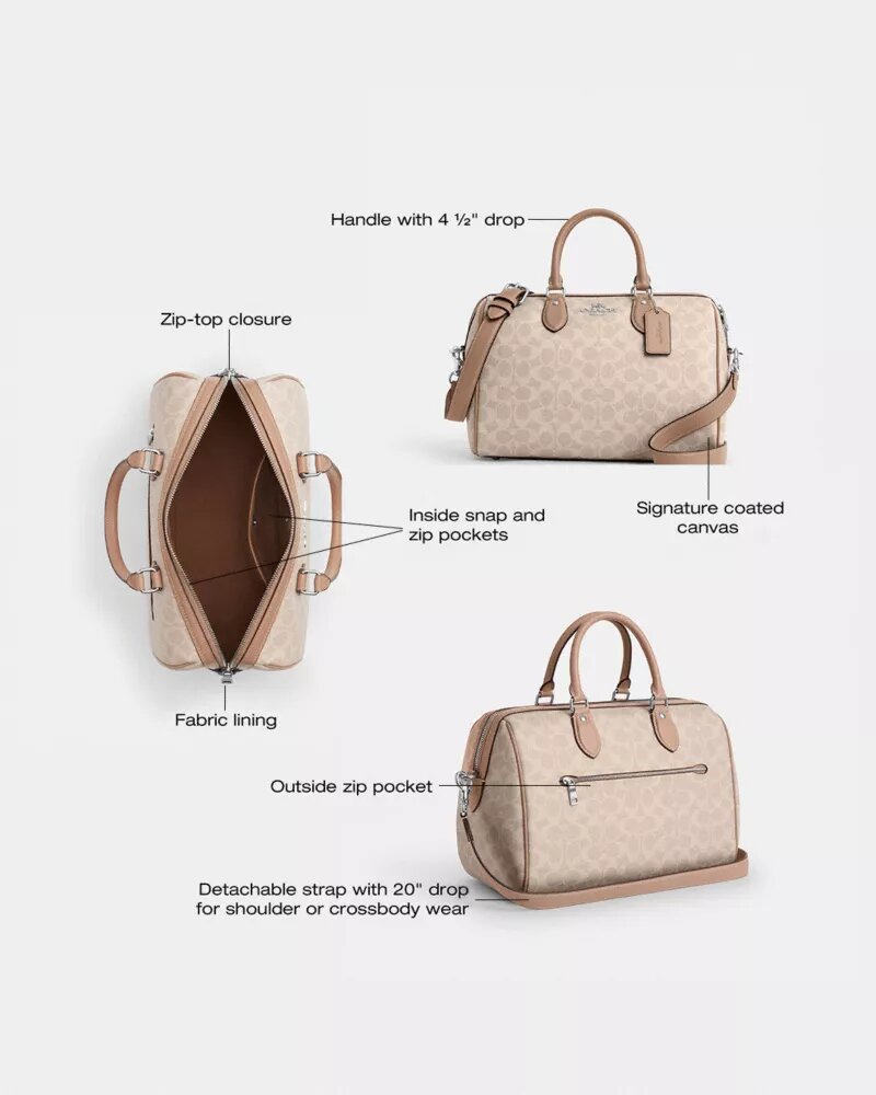 Grand sac cartable Rowan en Signature Canvas