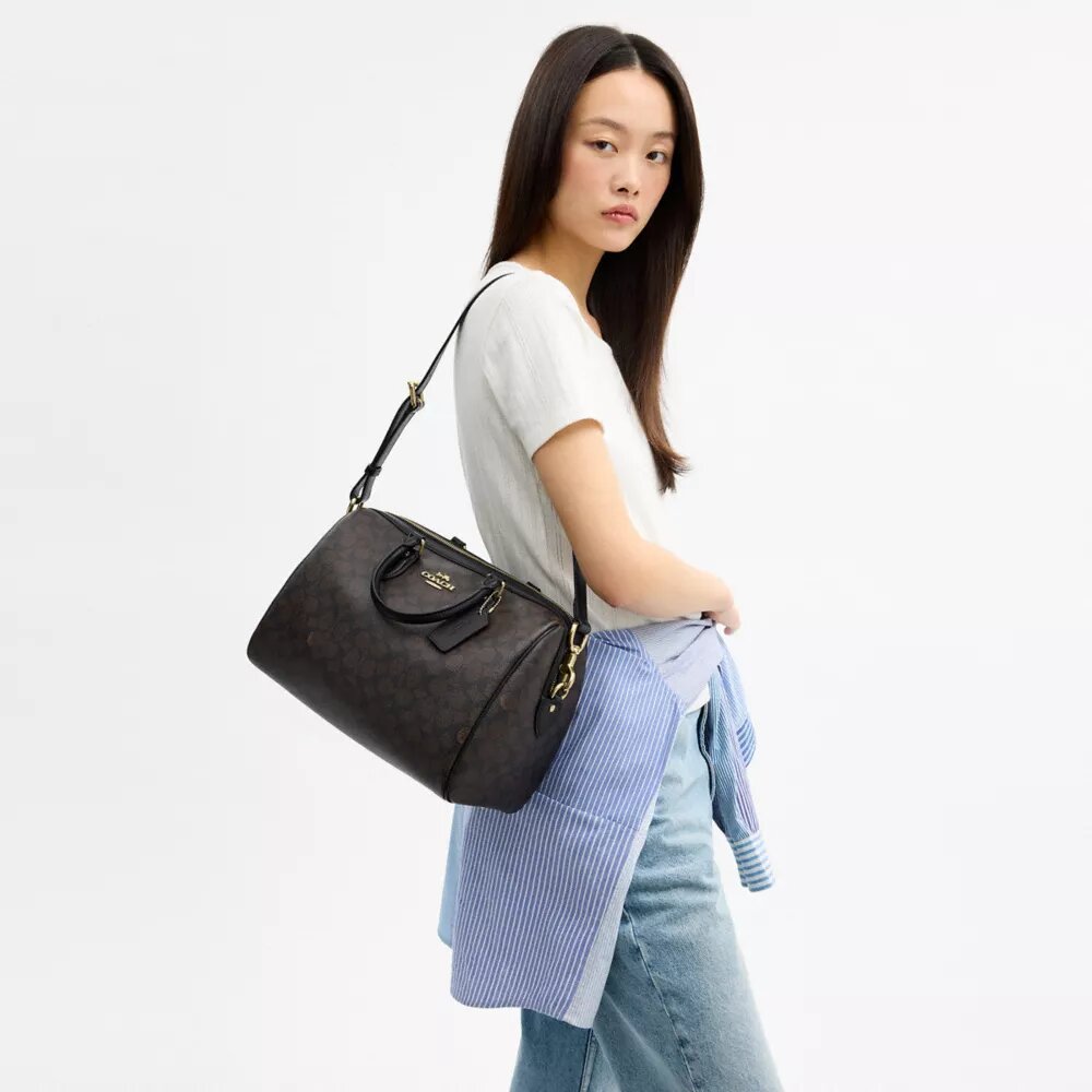 Grand sac cartable Rowan en Signature Canvas