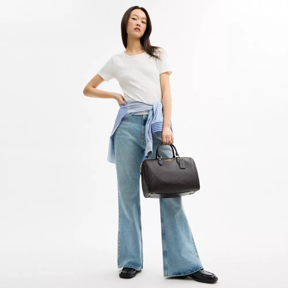 Grand sac cartable Rowan en Signature Canvas