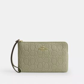 Grand sac à main d'angle à fermeture éclair en cuir emblématique