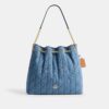 Grand sac porté épaule Evelyn en coton régénératif avec matelassage