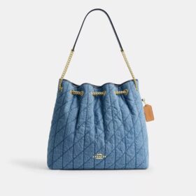 Grand sac porté épaule Evelyn en coton régénératif avec matelassage