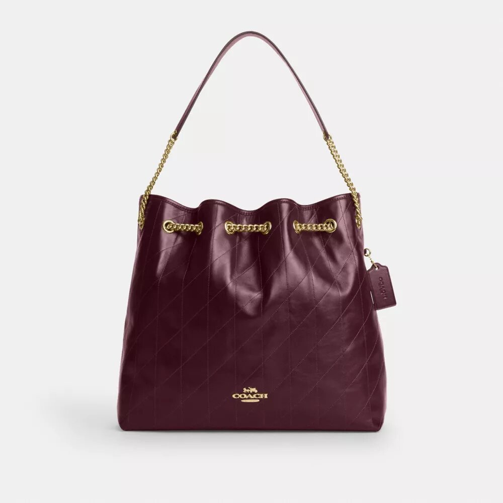 Grand sac porté épaule Evelyn matelassé
