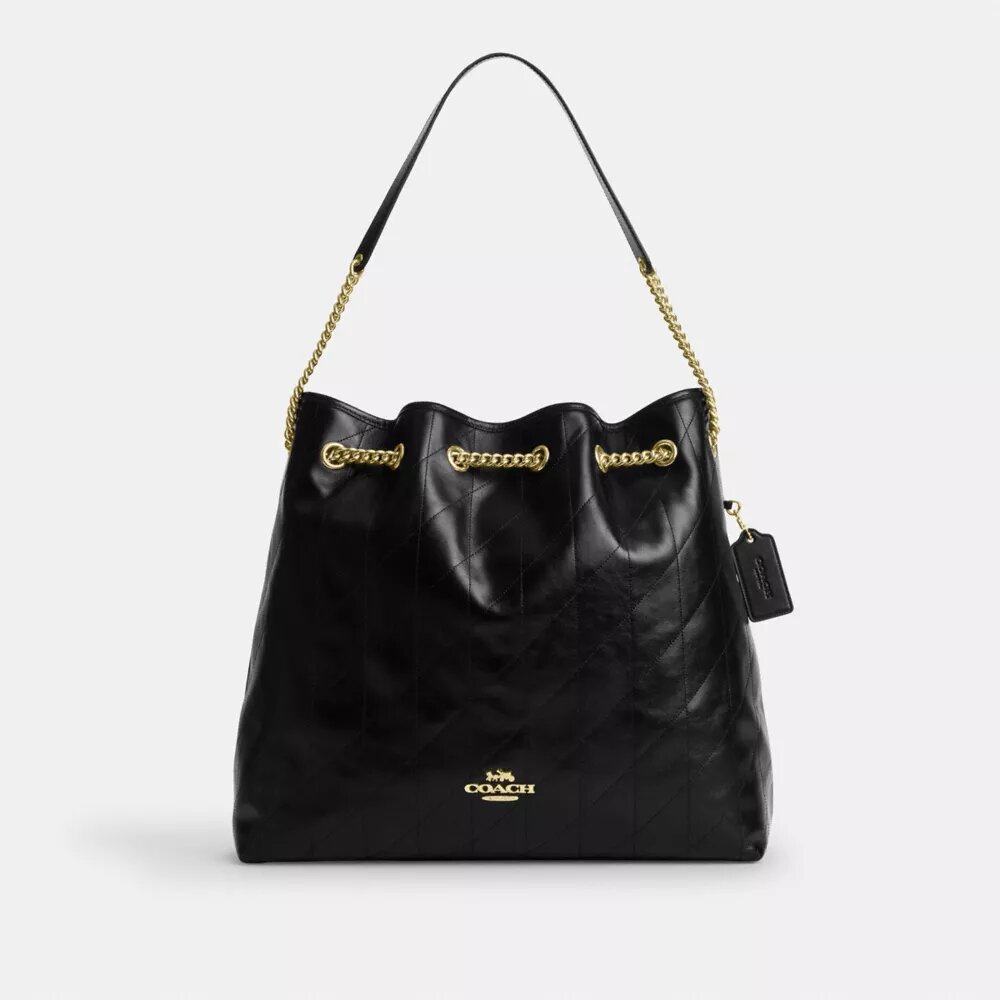 Grand sac porté épaule Evelyn matelassé