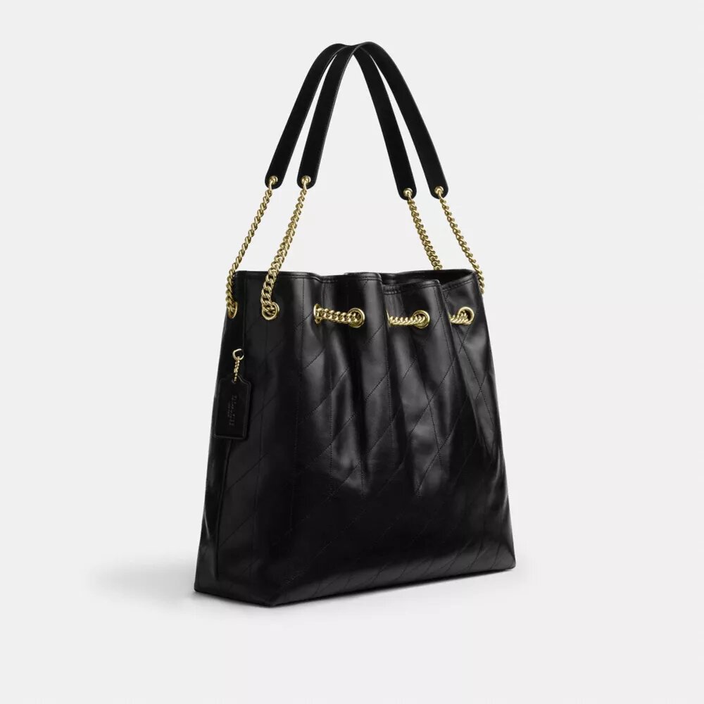 Grand sac porté épaule Evelyn matelassé