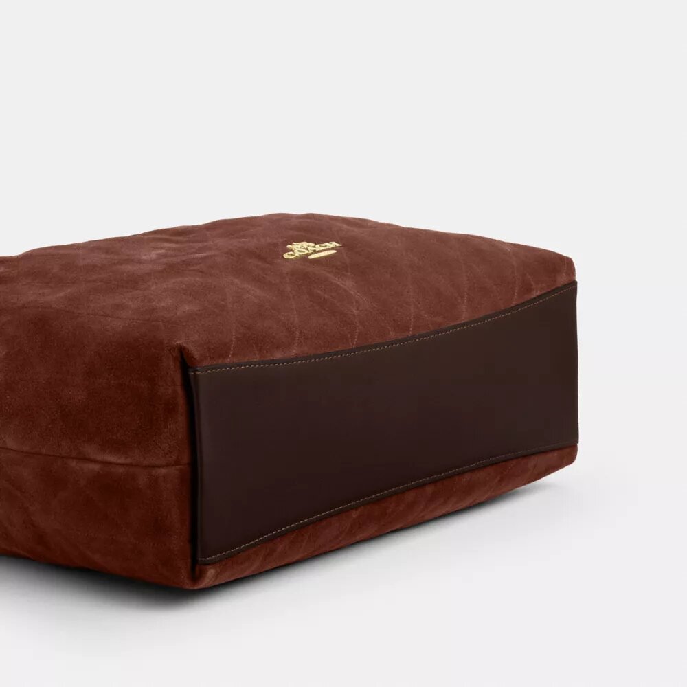 Grand sac porté épaule Evelyn matelassé