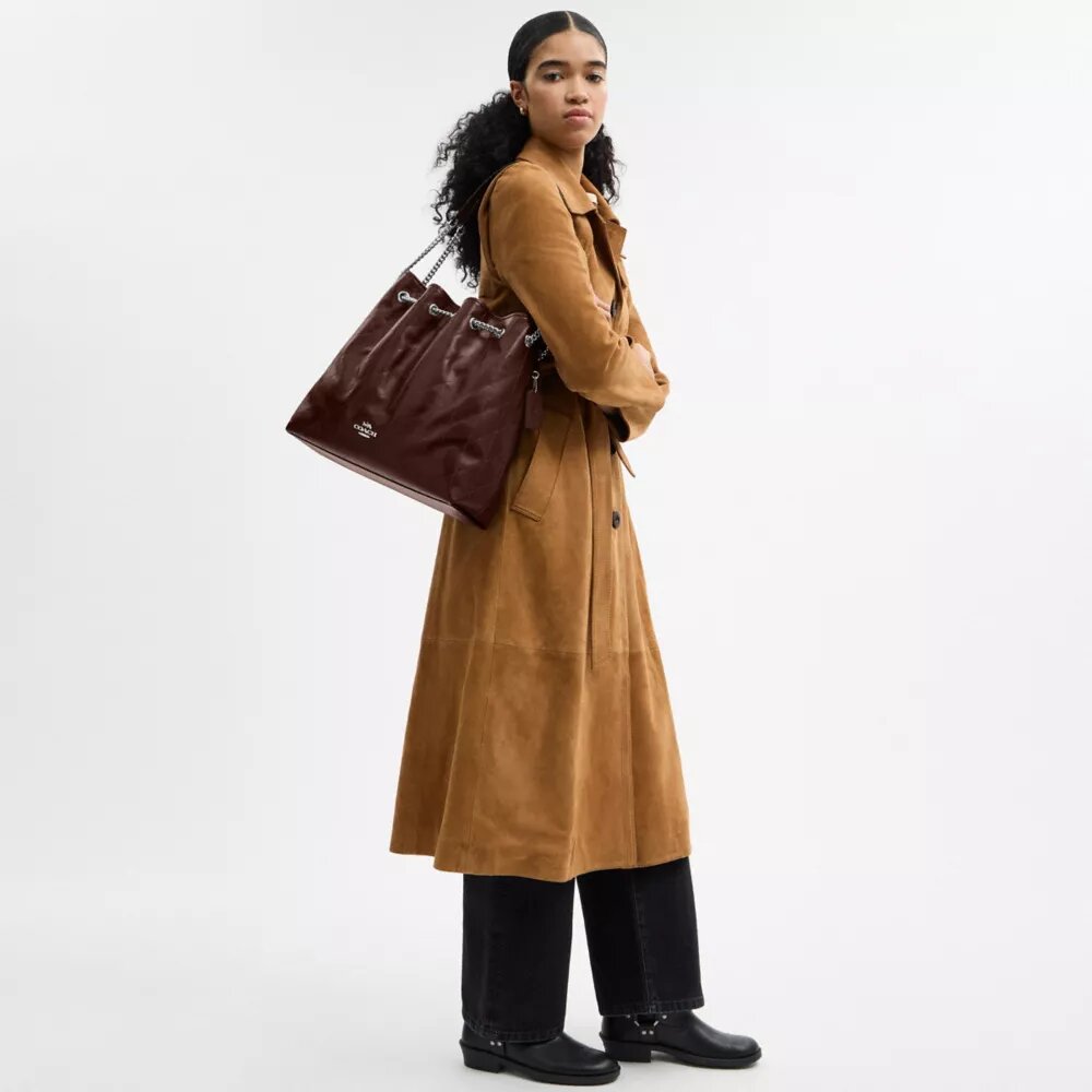 Grand sac porté épaule Evelyn matelassé
