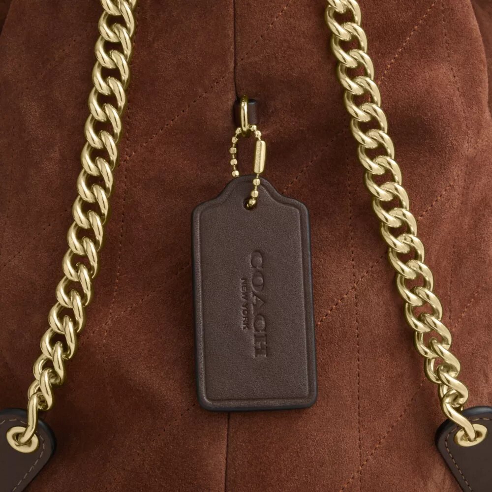 Grand sac porté épaule Evelyn matelassé
