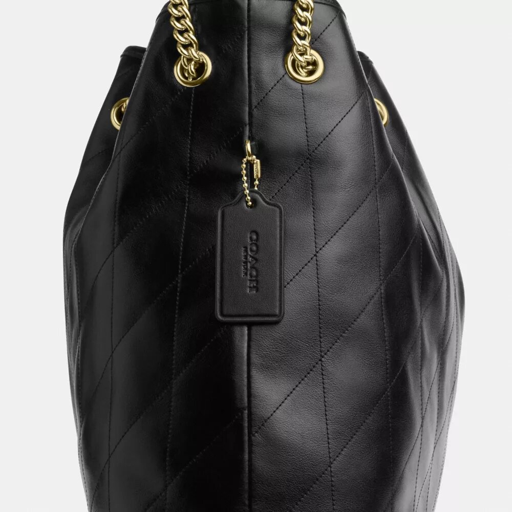 Grand sac porté épaule Evelyn matelassé