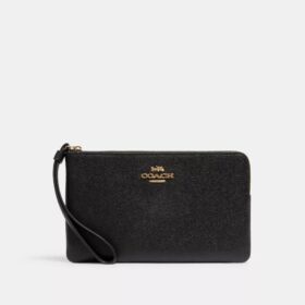 Grande pochette dragonne à fermeture éclair d'angle