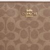 Grande pochette dragonne à fermeture éclair d'angle en Signature Canvas