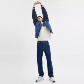 Jeans en denim à coupe droite