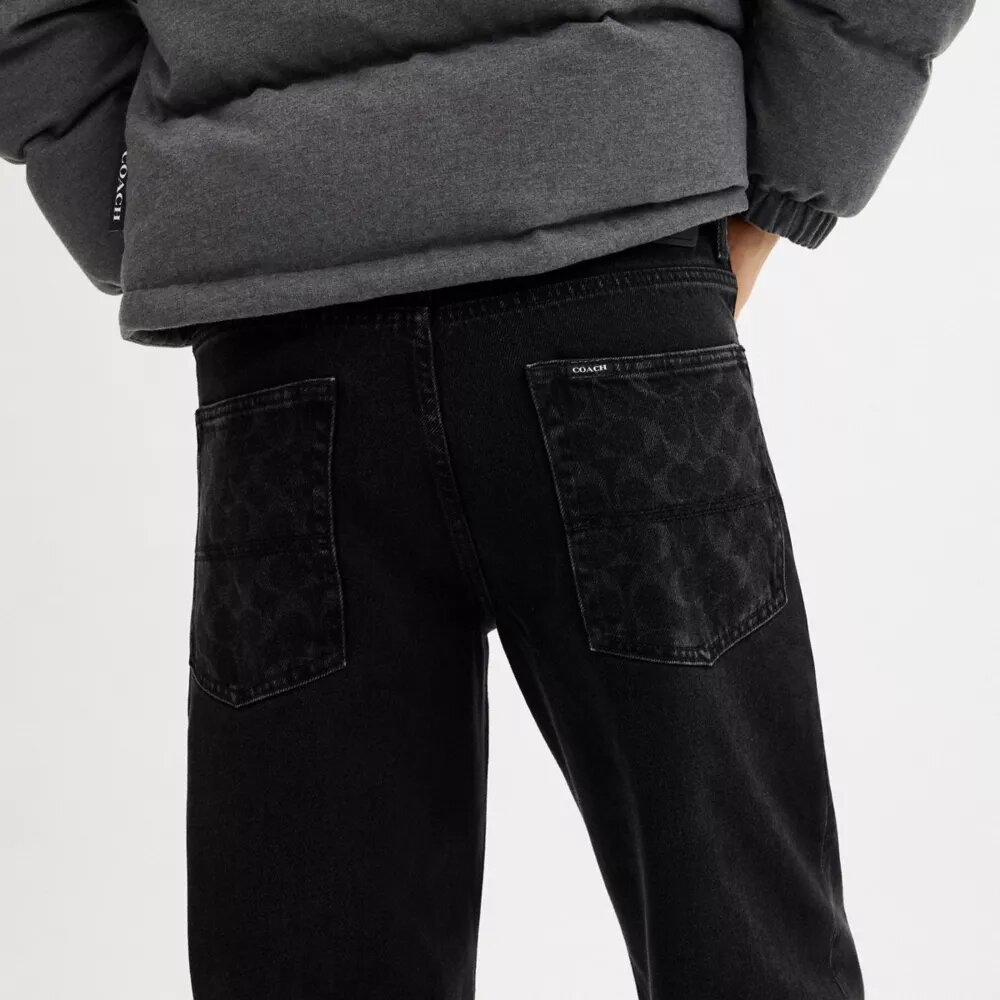 Jeans en denim à coupe droite
