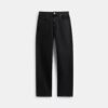 Jeans fuselé noir en coton biologique