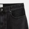 Jeans fuselé noir en coton biologique