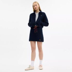 Jupe en maille texturée