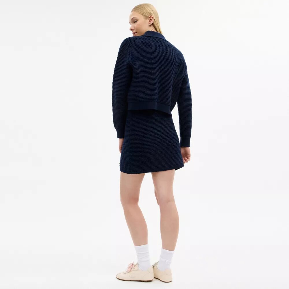Jupe en maille texturée