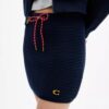Jupe en maille texturée