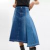 Jupe maxi en denim de coton biologique
