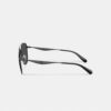 Lunettes de soleil aviateur en métal avec finitions dorées