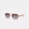 Lunettes de soleil aviateur étroites « Signature Ombra »