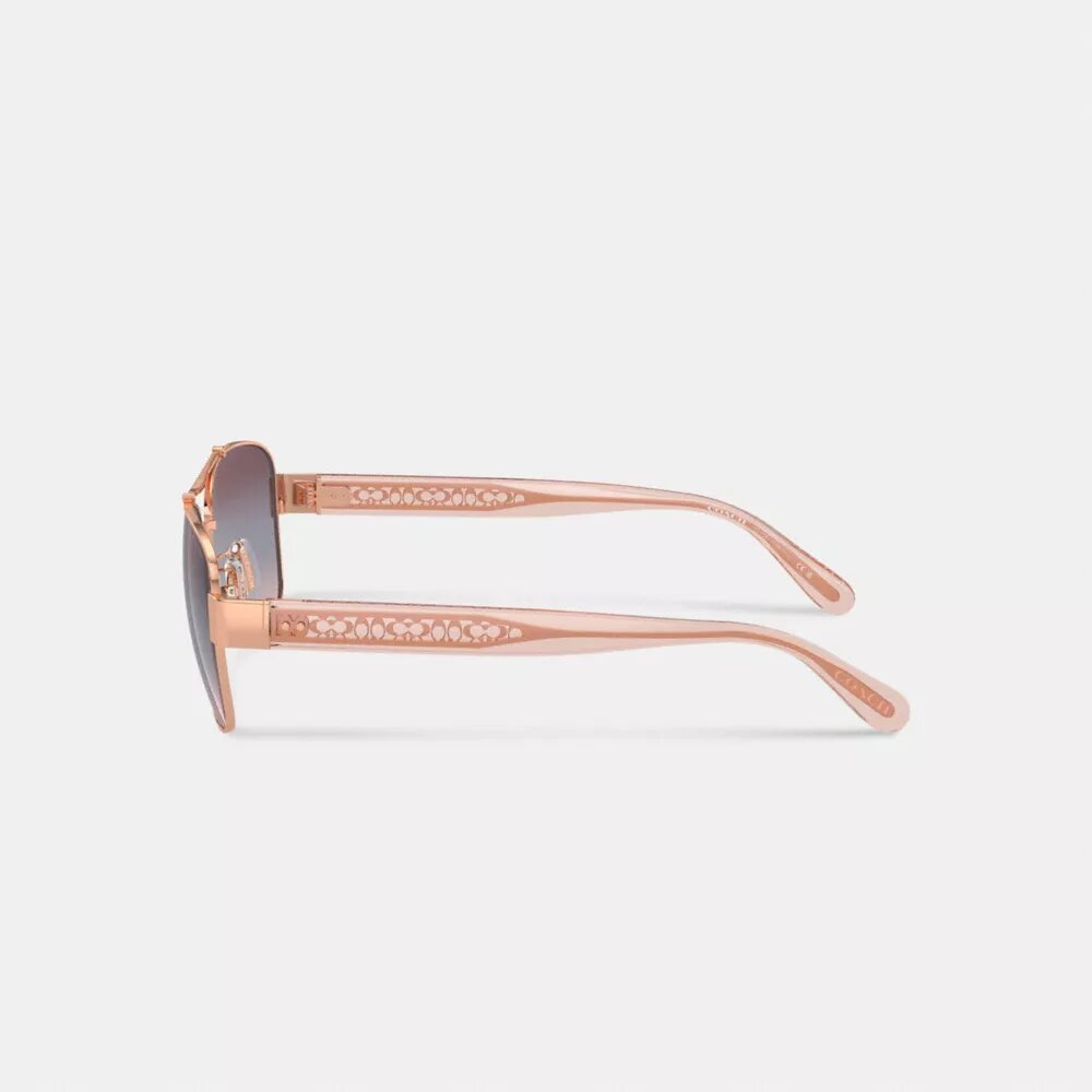 Lunettes de soleil aviateur étroites « Signature Ombra »