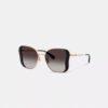 Lunettes de soleil carrées « Butterfly » en métal de la marque C Hardware