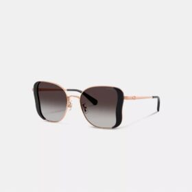 Lunettes de soleil carrées « Butterfly » en métal de la marque C Hardware
