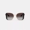 Lunettes de soleil carrées « Butterfly » en métal de la marque C Hardware
