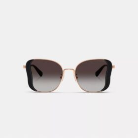 Lunettes de soleil carrées « Butterfly » en métal de la marque C Hardware